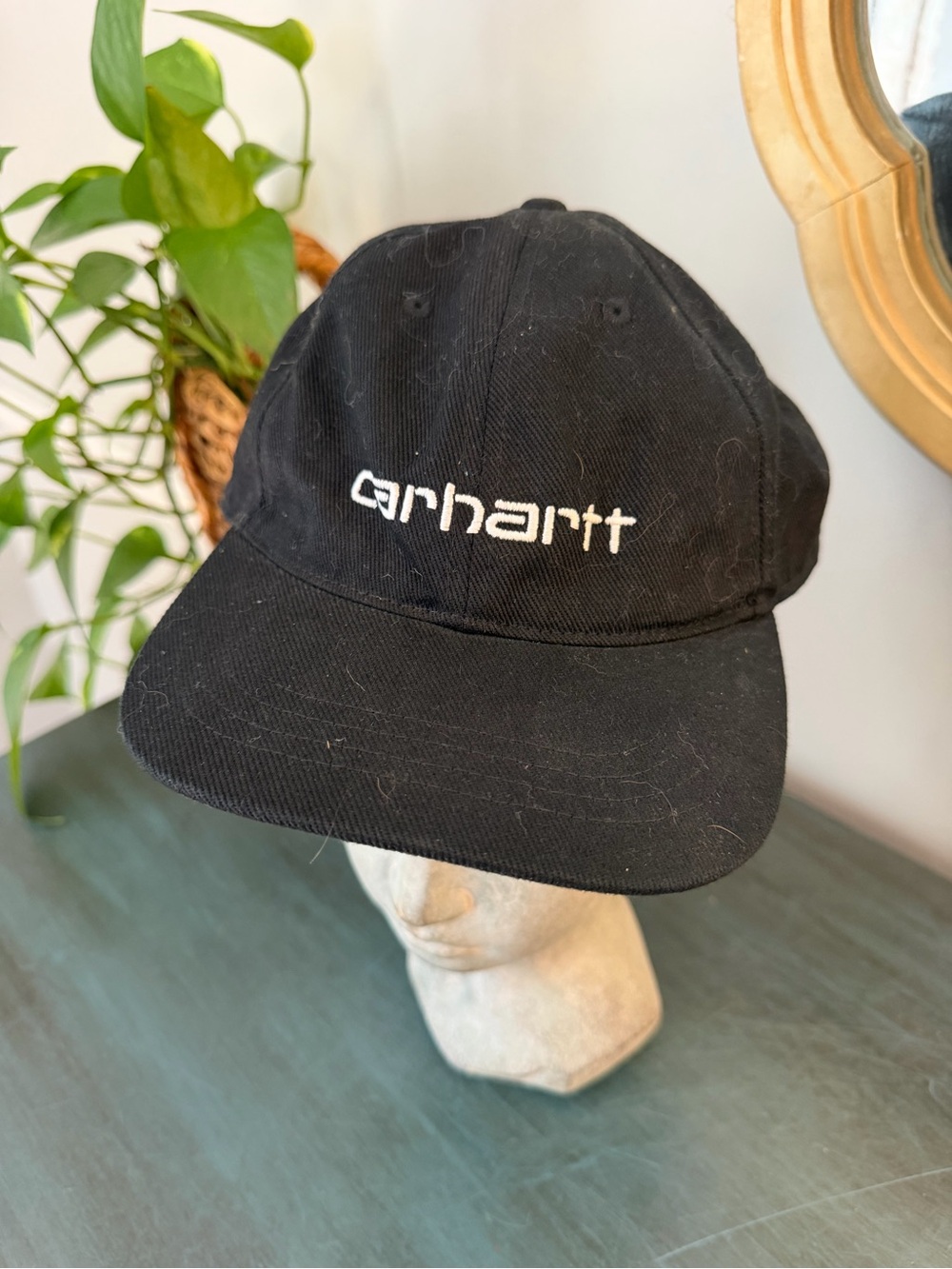 Carhartt Black Embroidered Logo Baseball Cap / Workwear Hat
